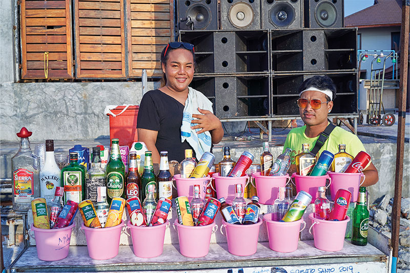 When your drink comes in a bucket, you know you’ve officially arrived at the Full Moon Party.