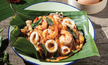 Seafood Hor Mok in Young Coconut