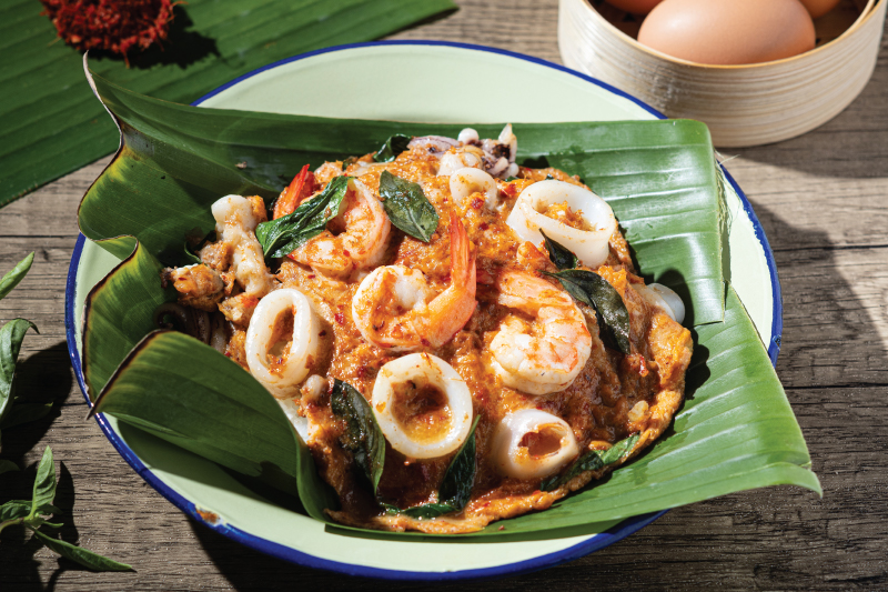 Seafood Hor Mok in Young Coconut (ห่อหมกทะเลมะพร้าวอ่อน), Samui Flavours | OurSamui