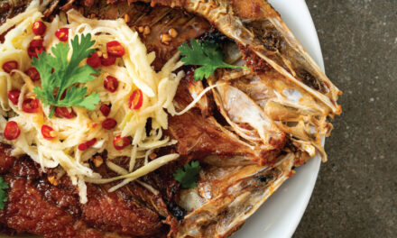 Deep-Fried Sea Bass with Fish Sauce