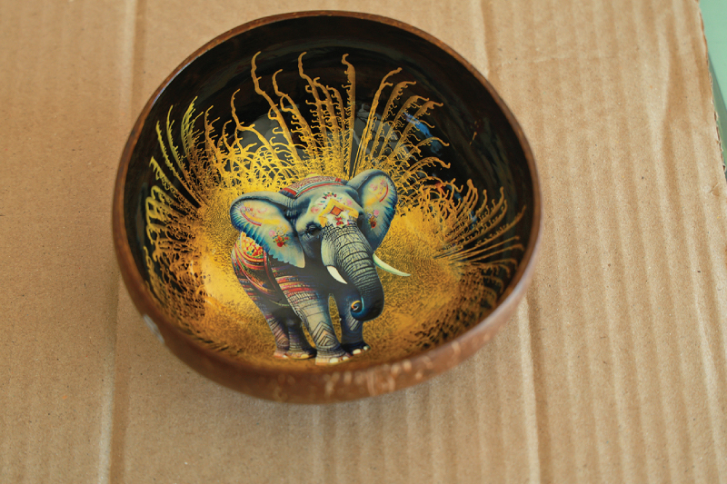 Coconut Bowl with Enamel, Koh Samui (Ko Samui), Thailand | OurSamui